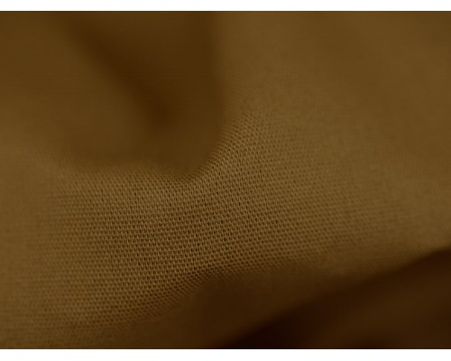 Plain Cotton Poplin Fabric -  Brown